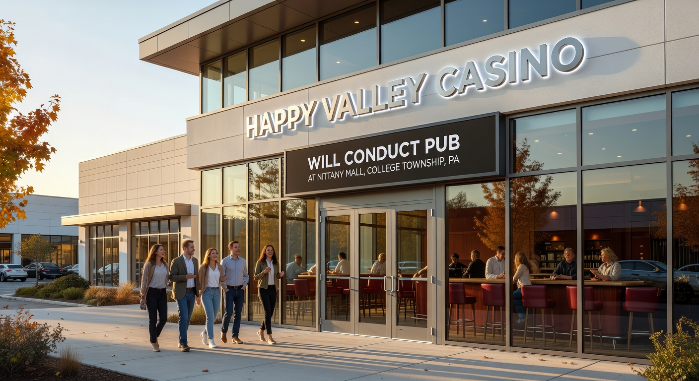 Interior glimpse of a modern casino floor during testing, with rows of slot machines, gaming tables, and staff in uniforms preparing for public access