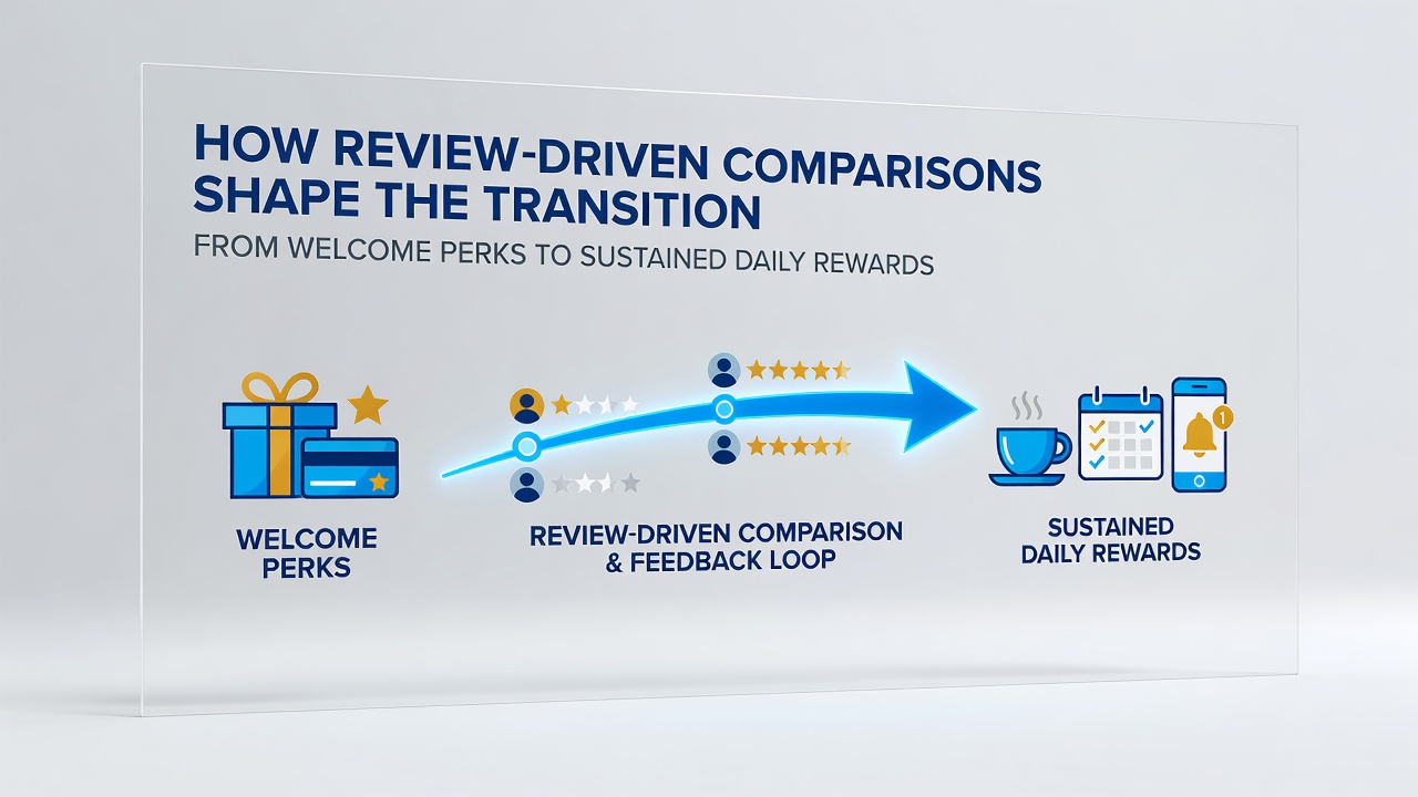 Mobile app dashboard displaying daily reward calendar alongside ongoing loyalty progression metrics