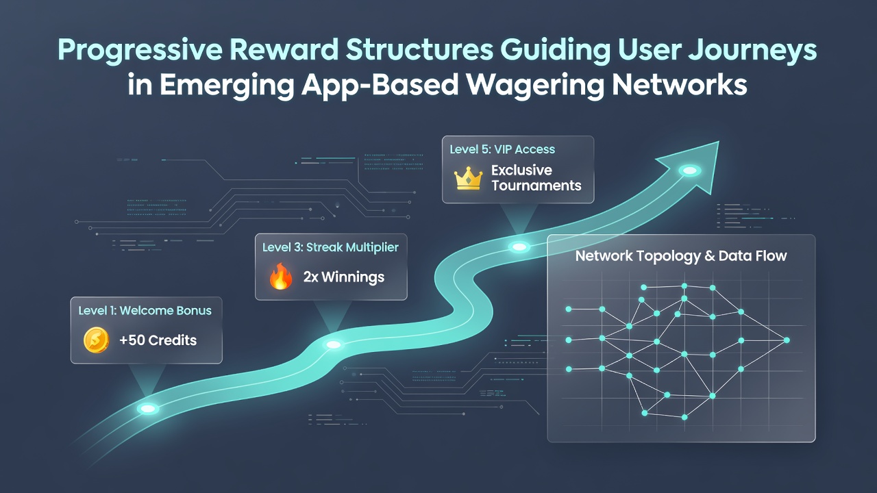 Analytics dashboard displaying user progression through reward tiers in an app-based wagering network