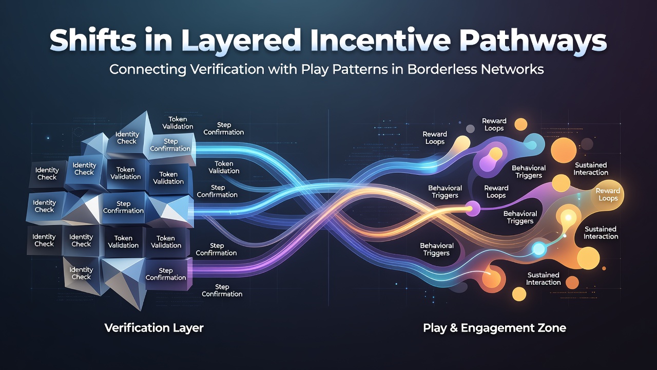 Diagram showing layered incentive structures linking user verification processes to sustained engagement metrics in mobile gaming applications